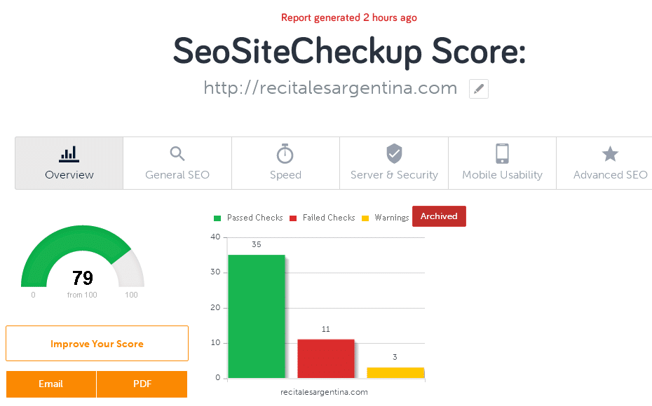 marketing digital - analisis seo de sitio web